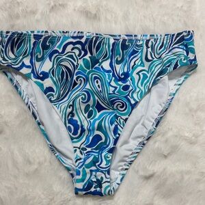 VENUS Blue & Teal Paisley Swim Bottoms